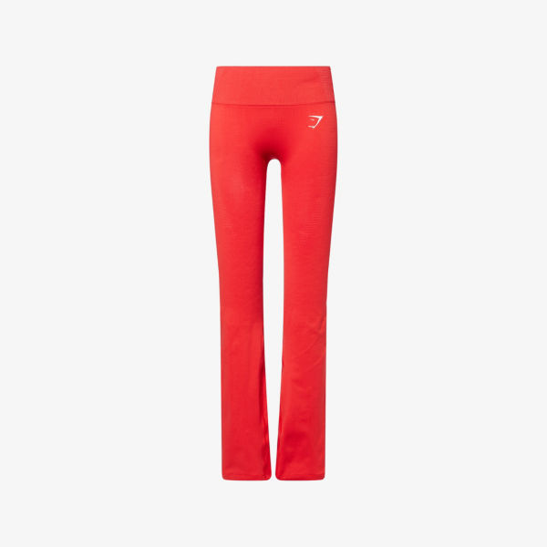 

Витал скульпт бесшовные расклешенные леггинсы для студии Gymshark, красный