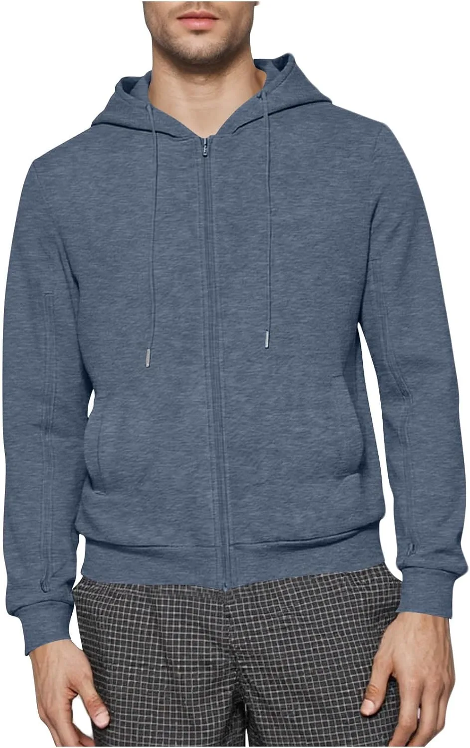 

Базовый худи с полной молнией для мужчин, осень-зима 2025, свободный крой, с карманами Cambkatl