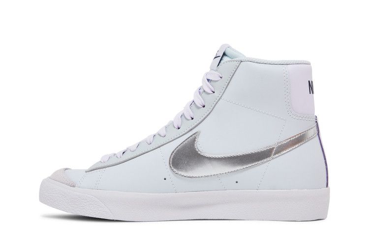 Кроссовки Nike Blazer Mid '77 GS 'Platinum Grape Metallic Silver', белый — фото 4