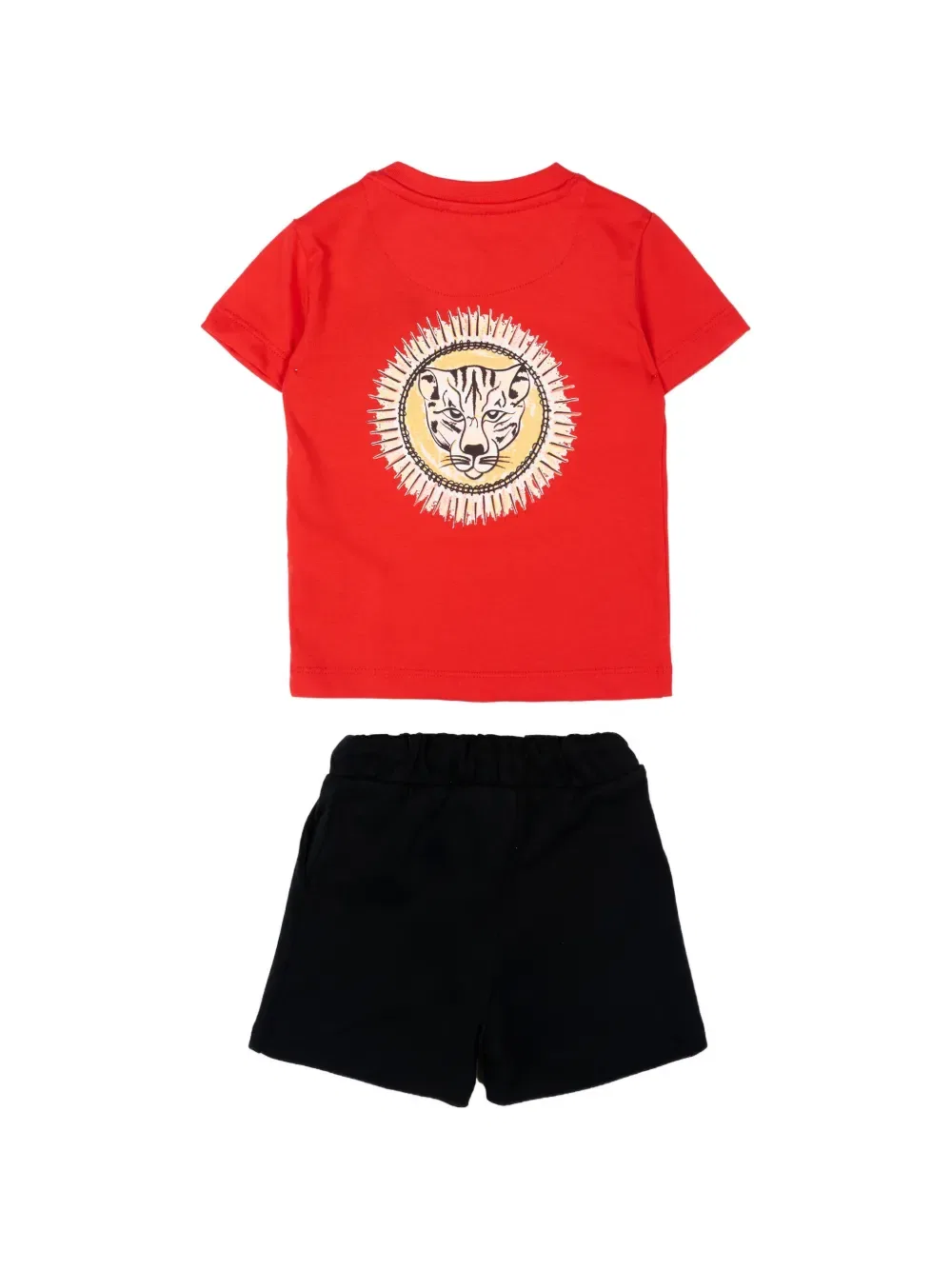 Комплект из футболки и шортов с логотипом Just Cavalli Kids, красный — фото 2