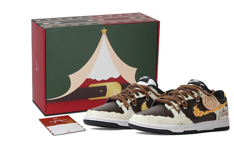 

Кроссовки Nike Dunk Skateboarding Shoes Women's Low-top Brown, синий