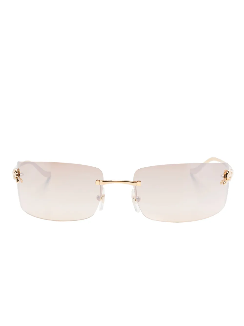 

Солнцезащитные очки Panthère De Cartier Cartier Eyewear, золотой