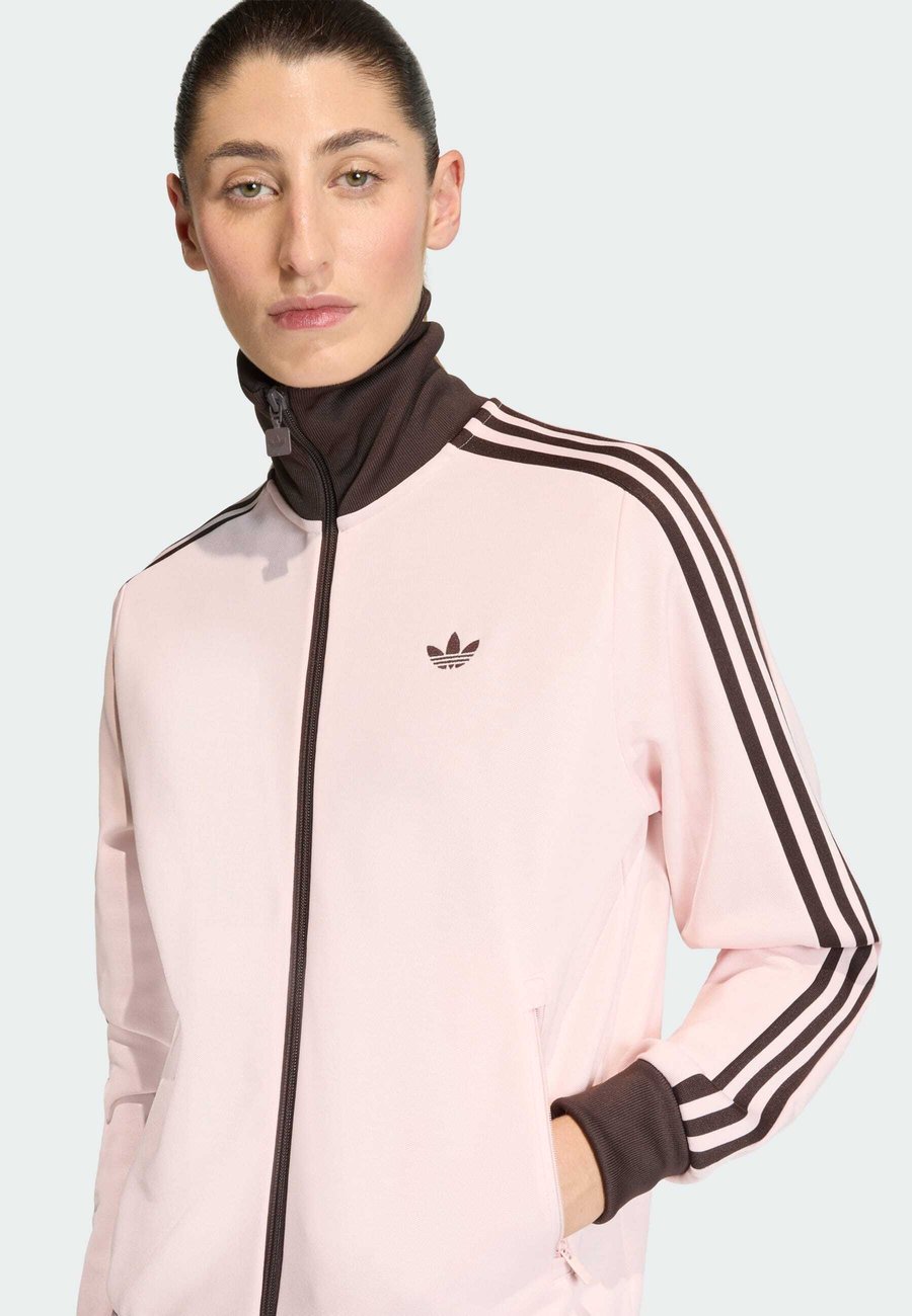 Толстовка Adidas Originals CLASSIC TT, Sandy Pink Aurora Coffee/Pink — фото 3