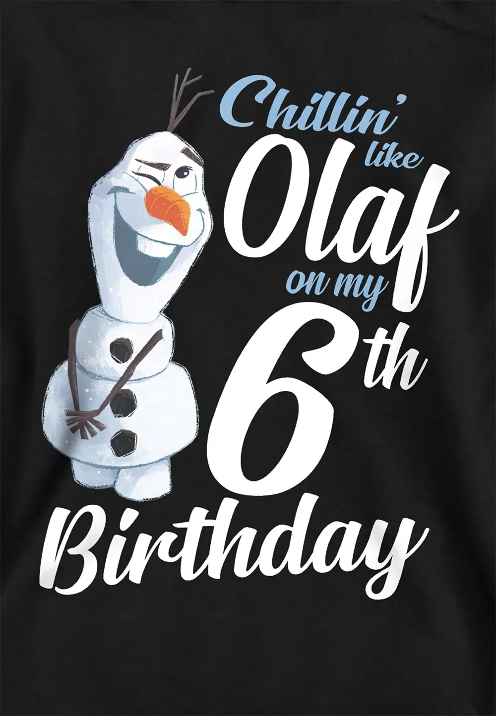 Детская худи Olaf Disney, черная, черный — фото 2