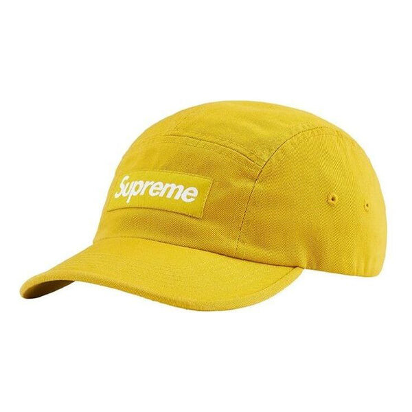 

Бейсболка washed chino twill camp cap 'yellow white' Supreme, желтый