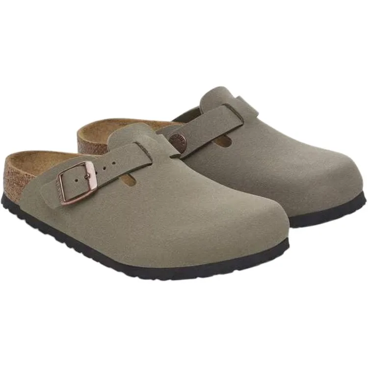 Birkenstock Детские бостонские эва-тапочки для улицы серые — фото 4