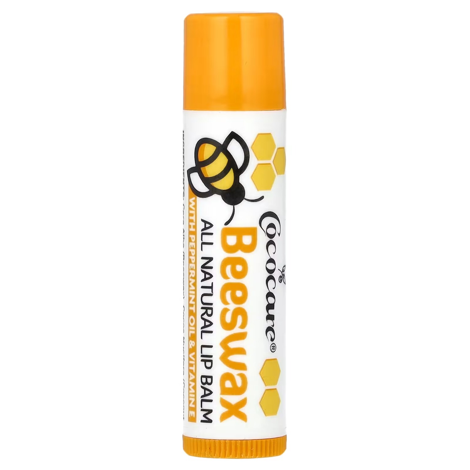 

Cococare All Natural Бальзам для губ с пчелиным воском, 0,15 унции (4,2 г)