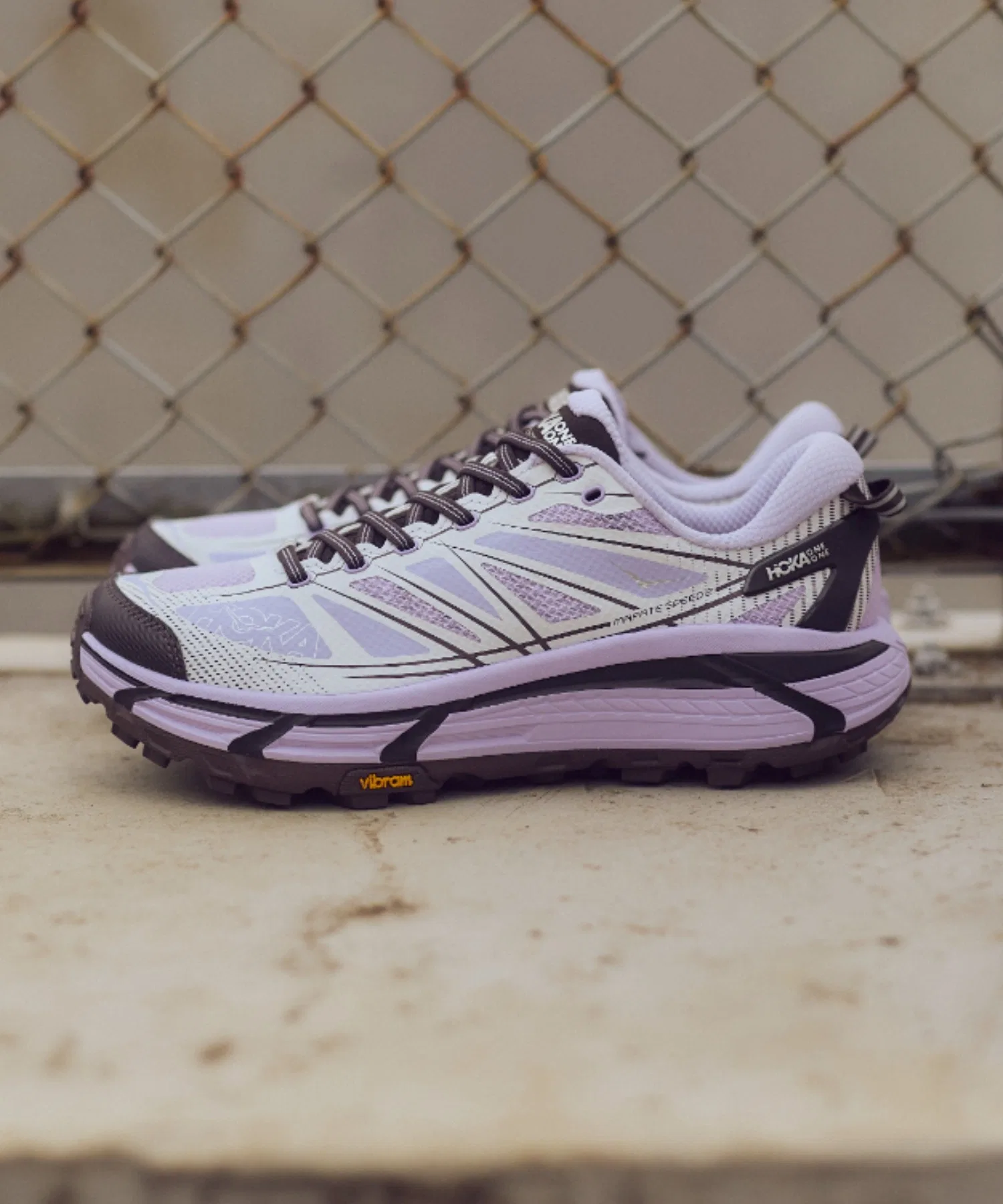 Унисекс кроссовки для трейлраннинга HOKA MAFATE SPEED 2 фиолетовые