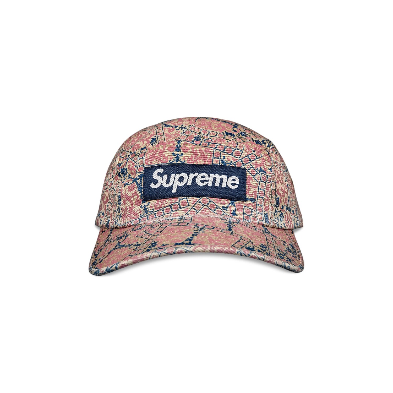 

Твиловая кепка Supreme из ткани чинос с узором Цветочные открытки