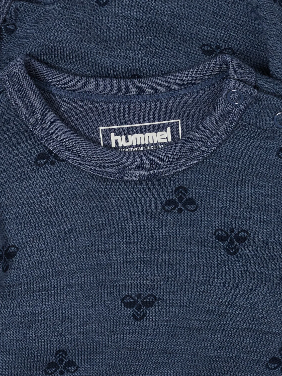 Боди детское из мериносовой шерсти Hummel, vintage indigo — фото 2