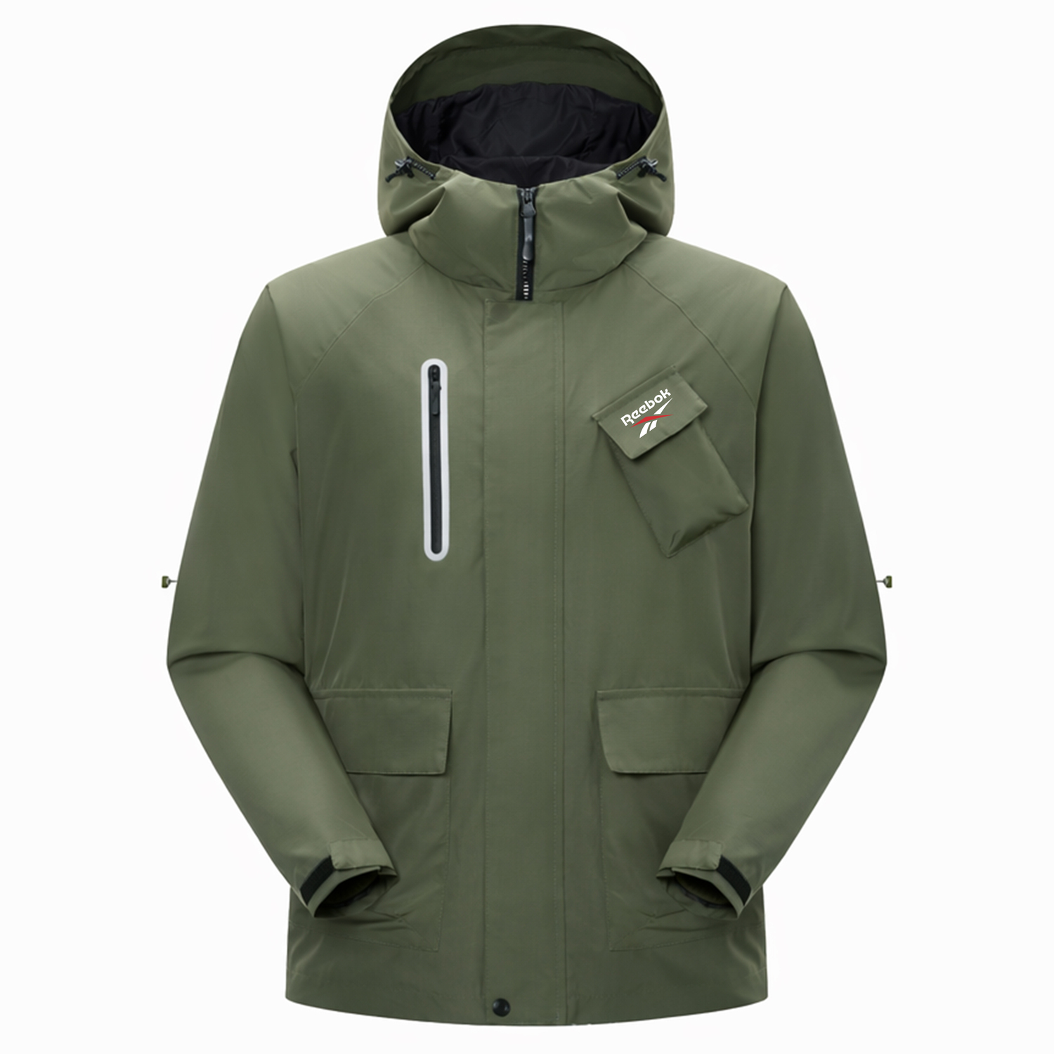 

Куртка Unisex Hooded Moderate Soft Shell Reebok, темно-army