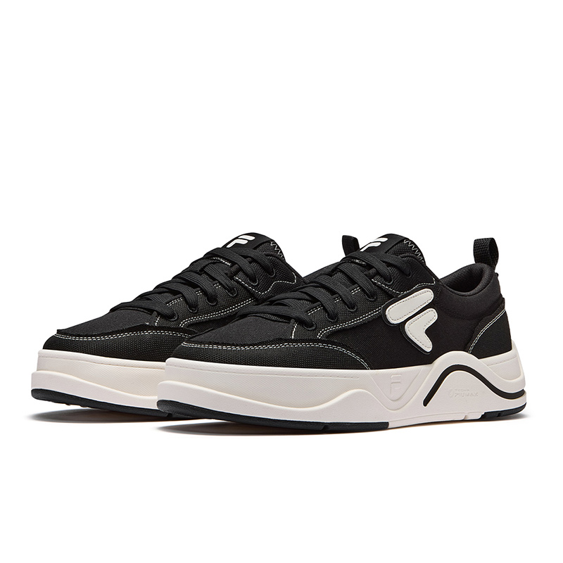 FILA FUSION 50-50 DX II CVS устойчивые к истиранию лоу-топ скейтборд кроссовки мужские черно-белые черный/молочный белый с подарком, цвет Black/Milk White (Gift Included) — фото 4
