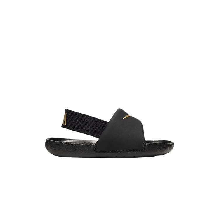 

Сандалии Nike Kawa Slide TD 'Black Metallic Gold', черный