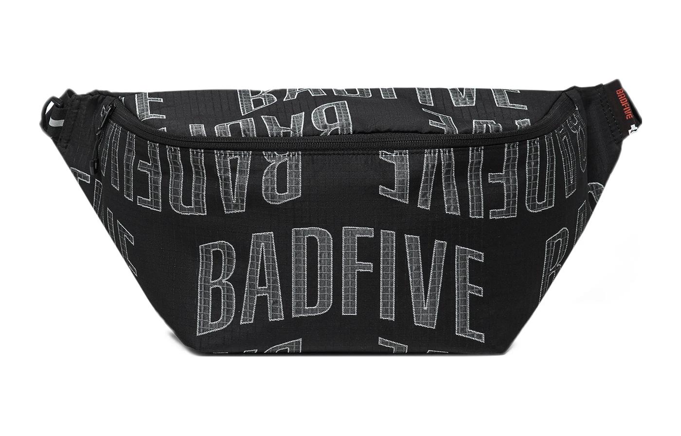 

LINING Полиэстеровый наплечный слинг-мешок унисекс черный жаккард, Black Jacquard