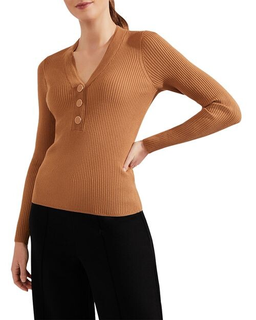 

Свитер Kaya в рубчик HOBBS LONDON, цвет Red