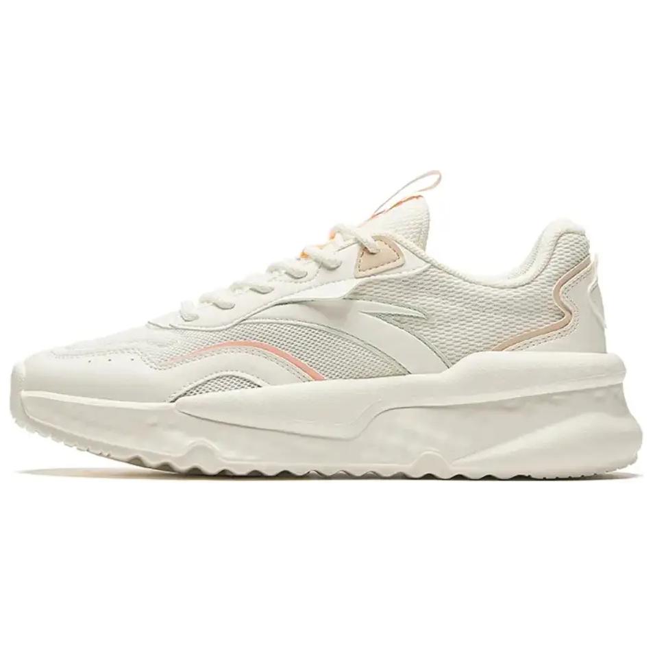 

Кроссовки ANTA Unruly Series Lifestyle Shoes Women's Low-top Ivory White/soot Brown/white Gray-green, слоновая кость/зеленый