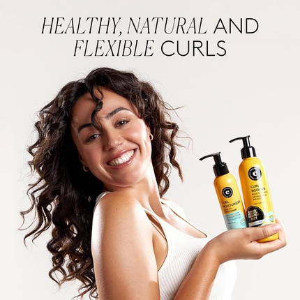 COCUNAT Curly Method Идеальные локоны в 2 этапа Увлажняющий несмываемый крем и усилитель локонов — фото 2