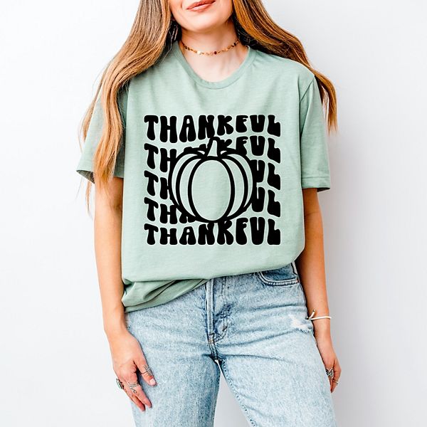 

Футболка с коротким рукавом Stacked thankful pumpkin Simply Sage Market