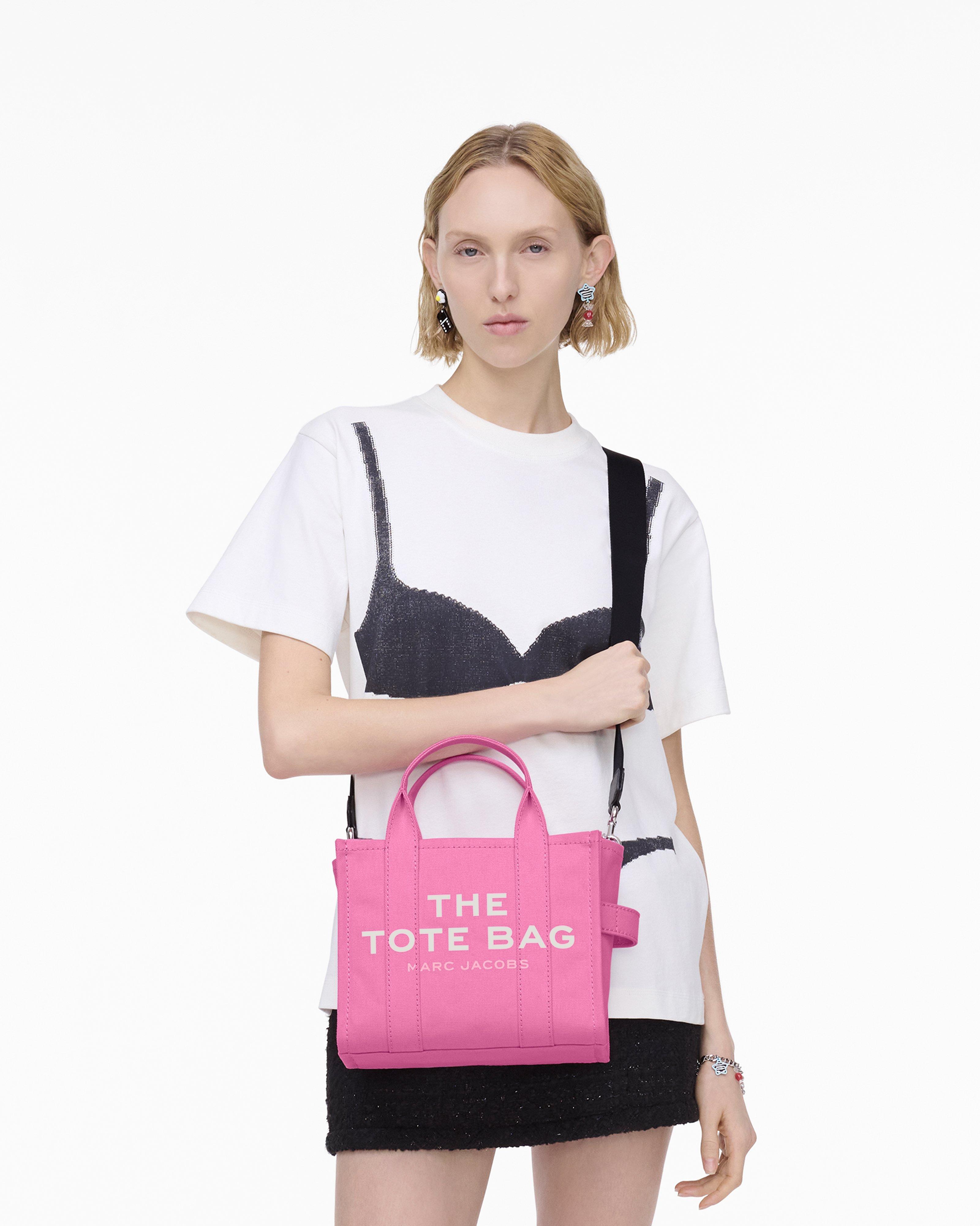 Маленькая холщовая сумка-тоут Marc Jacobs, цвет Bow Pink — фото 2