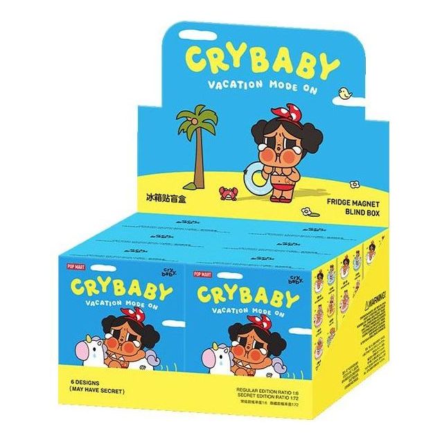 

Набор магнитов на холодильник Pop Mart CRYBABY Vacation Mode On Series (6 штук в закрытых коробках)