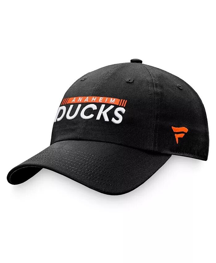 

Мужская черная регулируемая кепка Anaheim Ducks Authentic Pro Rink Fanatics