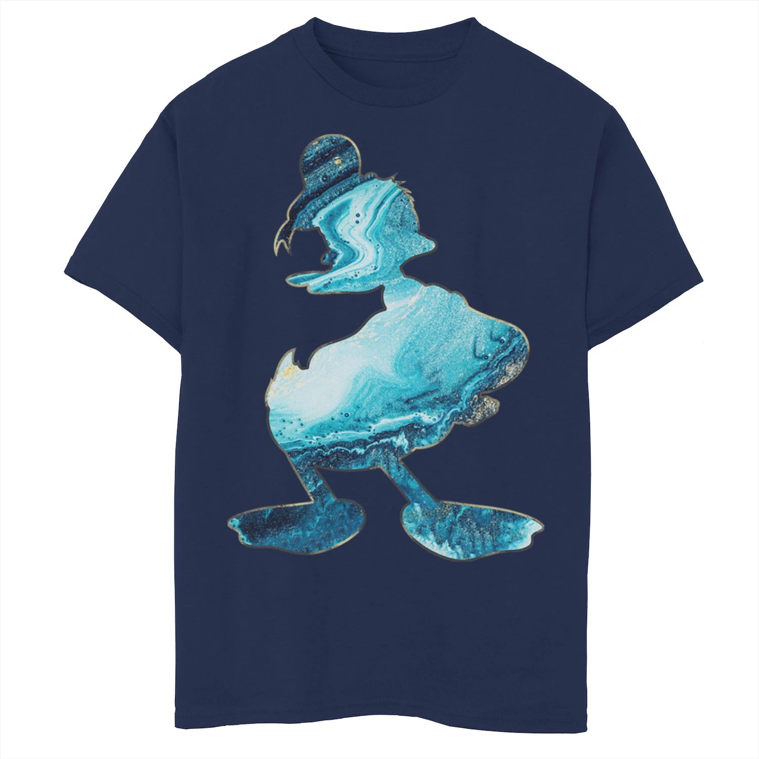 

Мужская футболка Disney Donald Duck Paint Pour Portrait Licensed Character