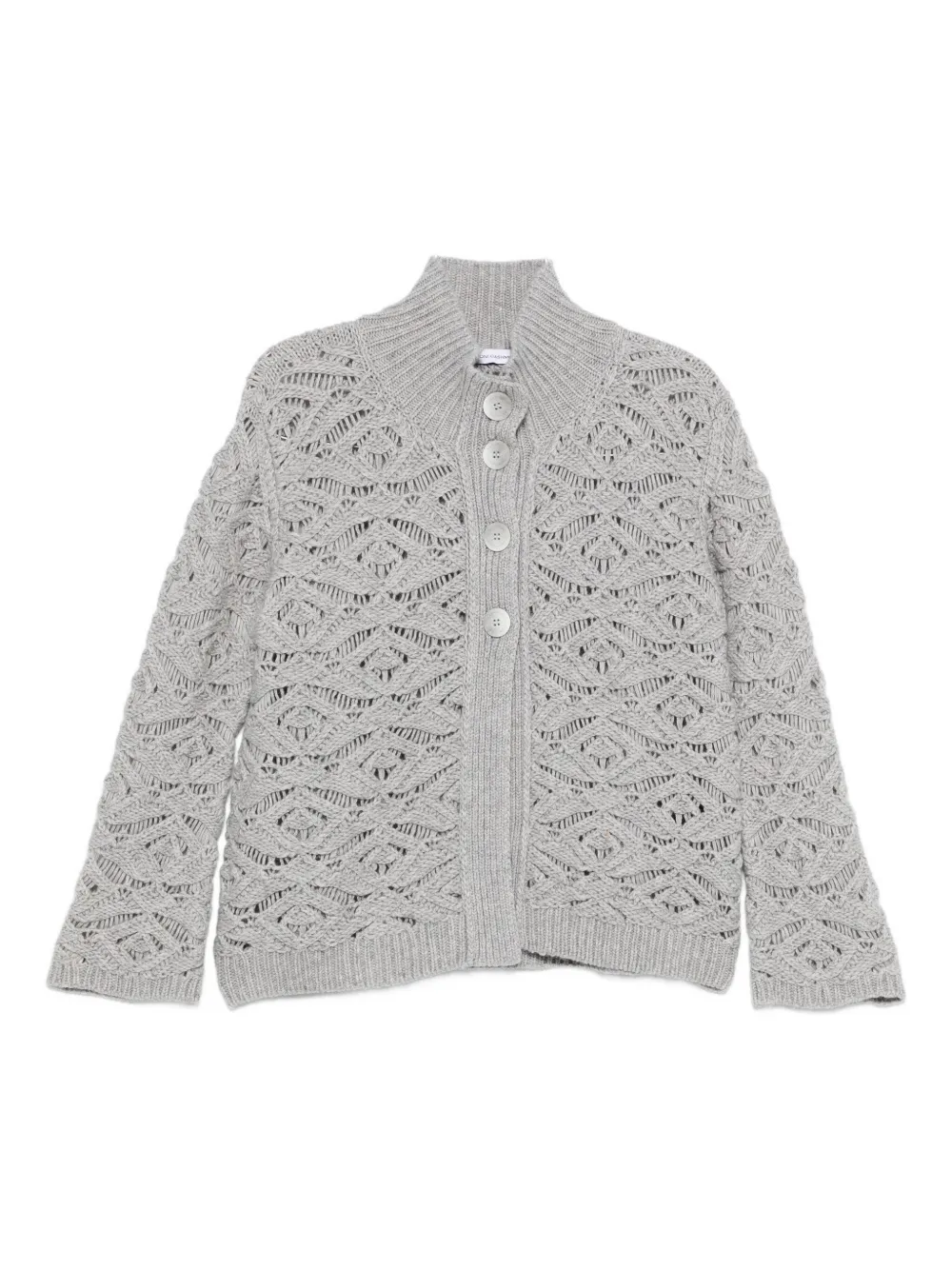 

Кардиган крупной вязки TABARONI CASHMERE, серый
