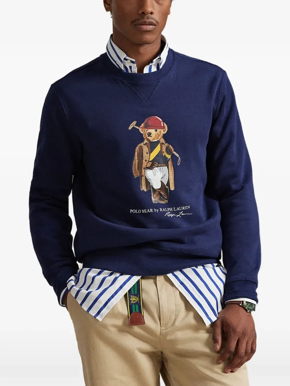 Флисовая толстовка Polo Bear Polo Ralph Lauren, синий — фото 2