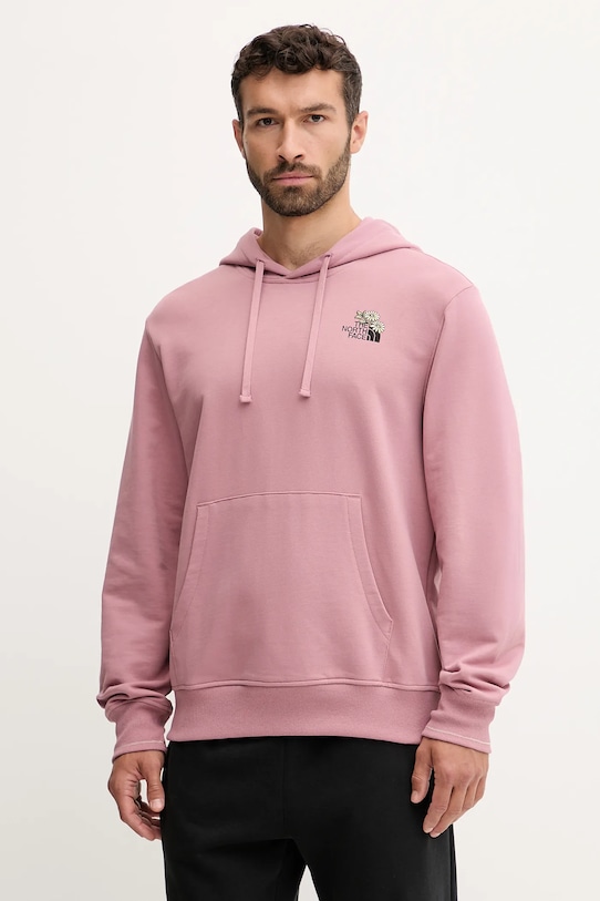 

Хлопковая толстовка Flowe Dome The North Face, розовый
