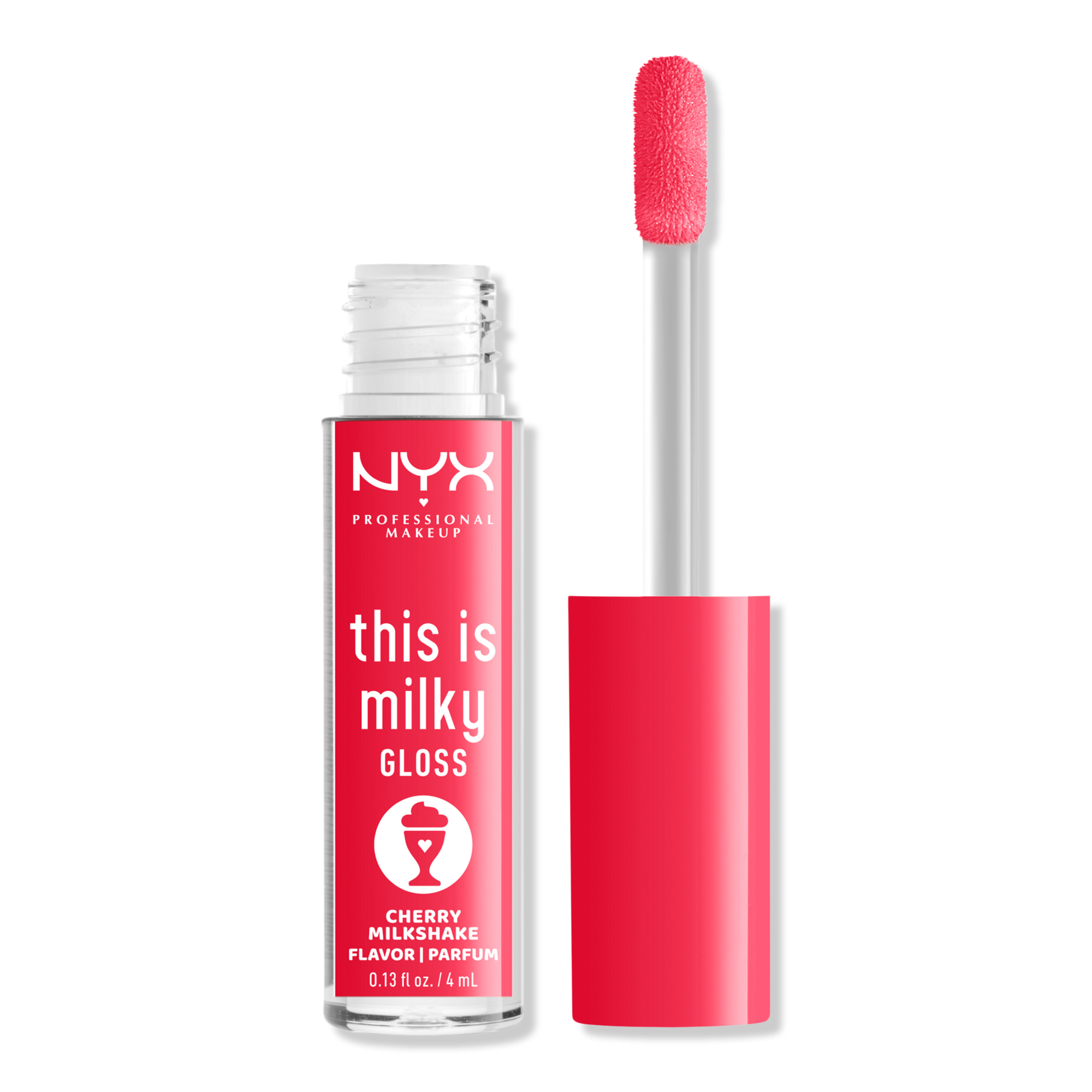 

Это веганский блеск для губ Milky Gloss Milkshakes. NYX Professional Makeup, Cherry Milkshake