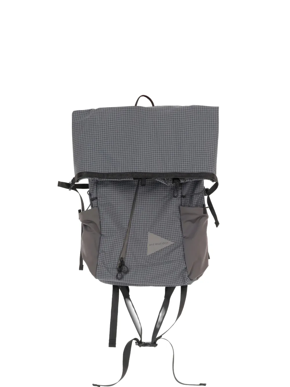 

Рюкзак с решетчатым узором And Wander, серый
