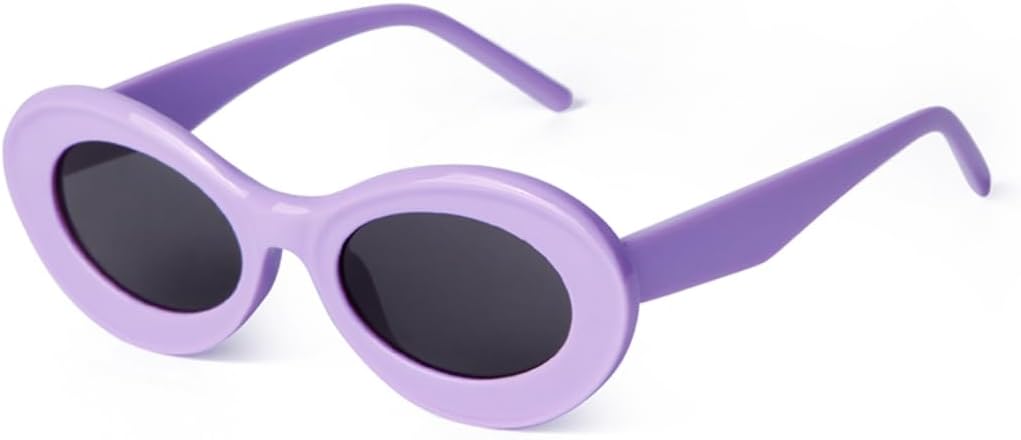 

Солнцезащитные очки с защитой UV400 | Маленькая овальная оправа в стиле 90-х, коричневые линзы | для женщин и мужчин, для занятий спортом на открытом воздухе и вождения DSVIGF, 05