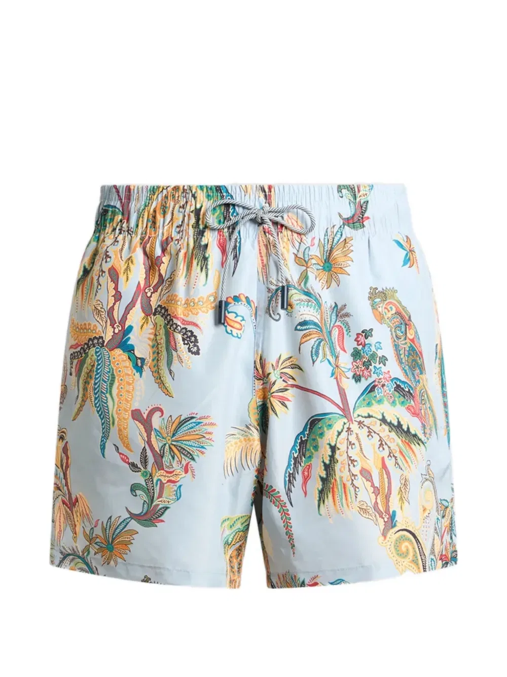 Шорты для плавания с принтом в виде пальм Etro, синий