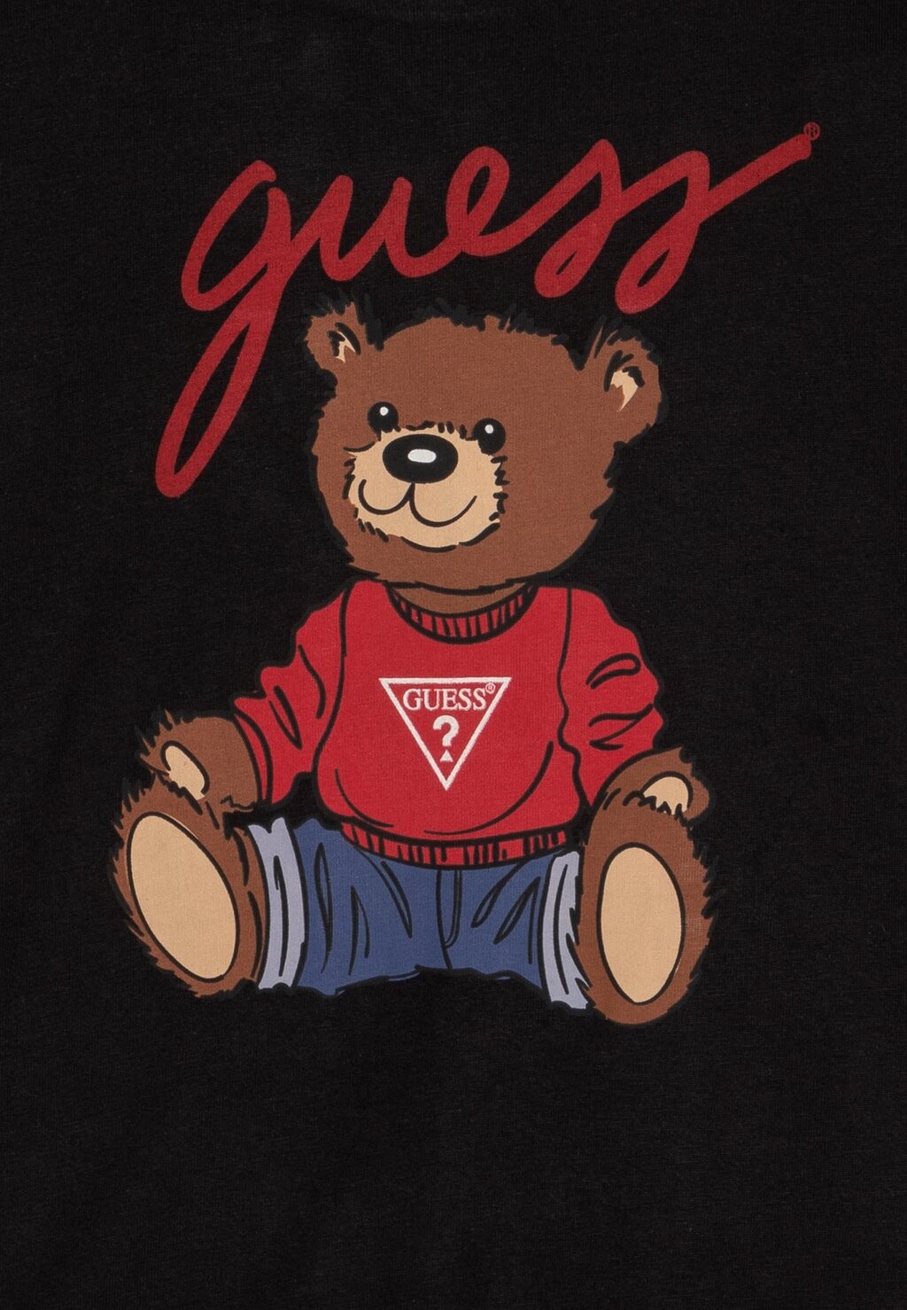 Футболка с принтом JUNIOR BEAR UNISEX Guess, черный — фото 3
