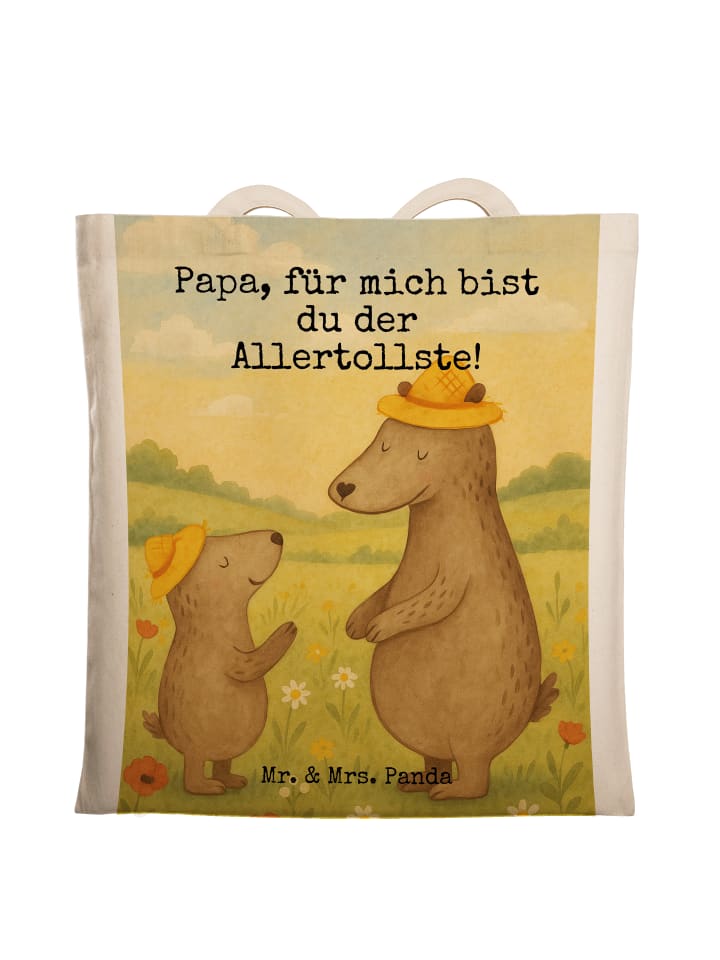 

Mr. & Mrs. Panda Сумка с изображением медведя и шляпы, с надписью белого цвета