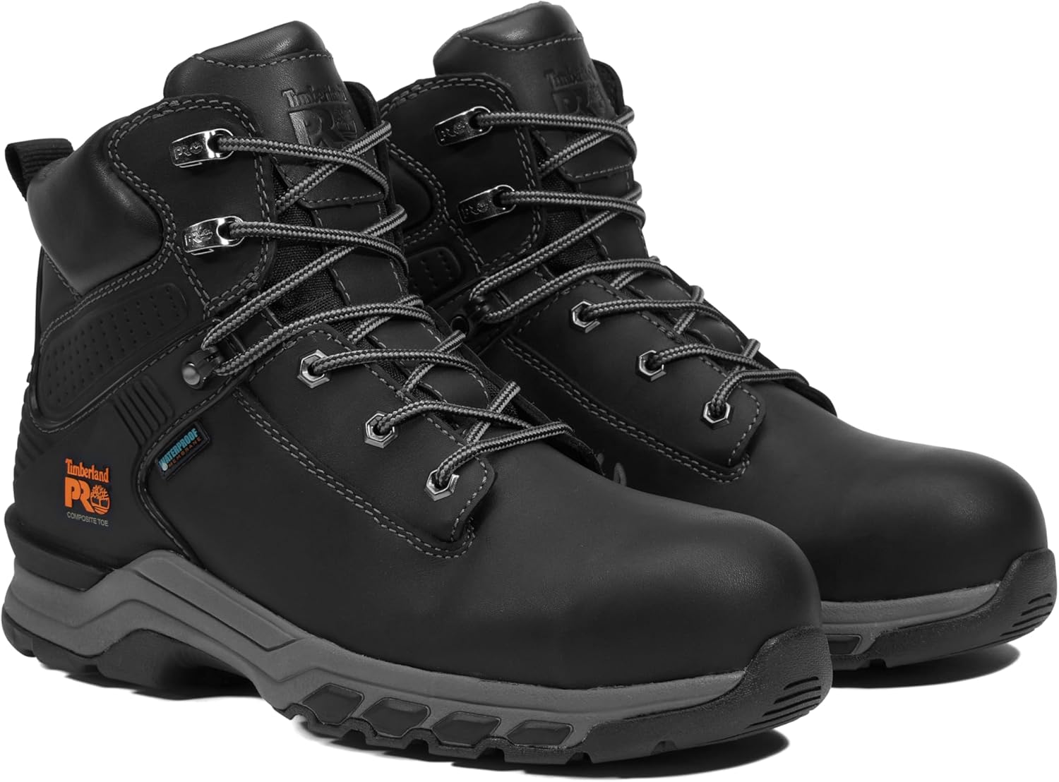 Timberland PRO мужские Hypercharge 6 дюймовые рабочие ботинки с композитным защитным носком и водонепроницаемостью, Black — фото 2
