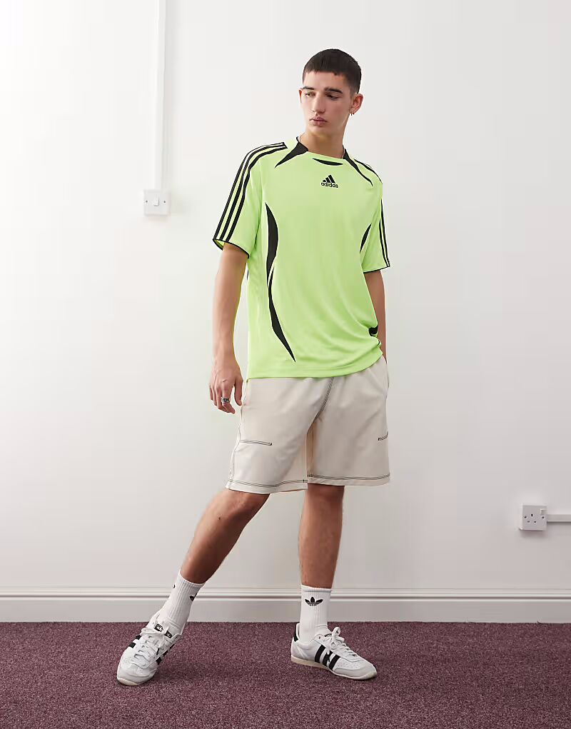 Ярко-зеленый/черный футболка Adidas Originals Teamgeist adicolor — фото 3