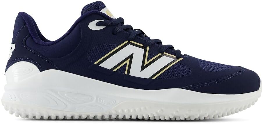 Мужские бейсбольные кроссовки New Balance Fresh Foam 3000 V7 Turf-Trainer, белый/синий — фото 2