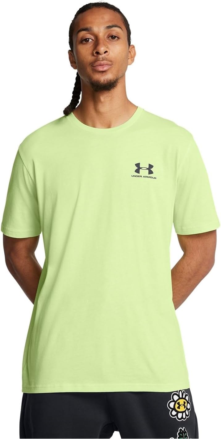 

Мужская спортивная футболка Under Armour с коротким рукавом на левую грудь, (304) Morph Green/Black, Черный, Мужская спортивная футболка Under Armour с коротким рукавом на левую грудь, (304) Morph Green/Black