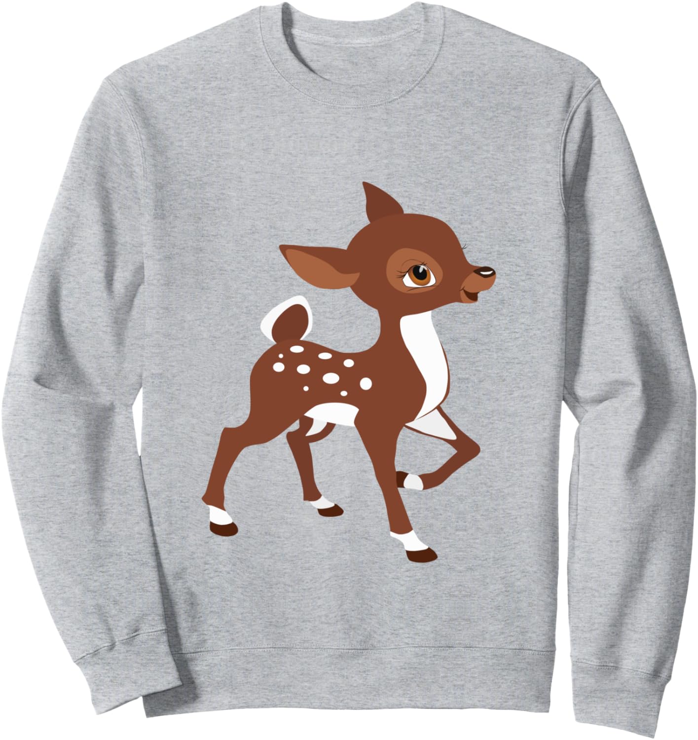 

Толстовка с мультяшным рисунком олененка Пике, серая Fashion Tees, Серый, Толстовка с мультяшным рисунком олененка Пике, серая Fashion Tees