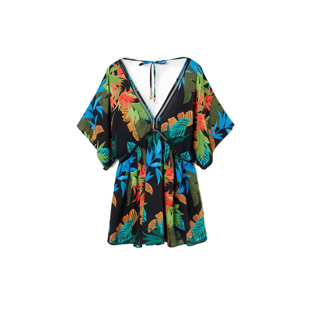 

Черное вискозное платье Desigual