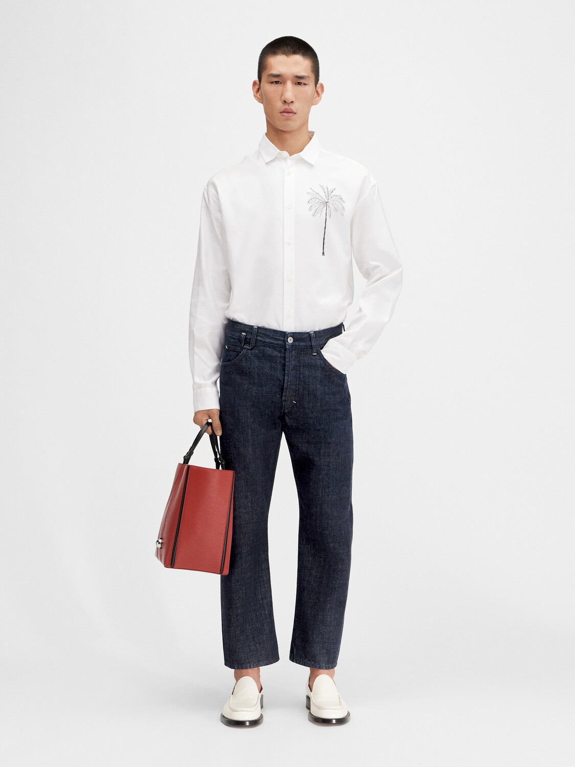 

Укороченные джинсы JACQUEMUS The Venice de-Nîmes denim pants, темно-синий