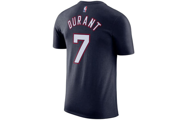 Футболка Nike NBA Brooklyn Nets Durant No. 7 T-Shirt 'Navy White Red', мультиколор — фото 2