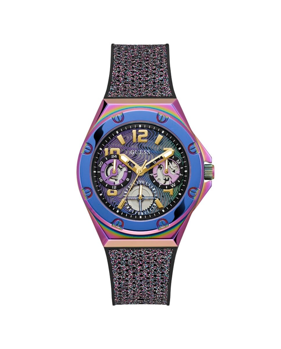 

Силиконовые женские часы Asteria GW0620L4 на черном ремешке Guess, черный