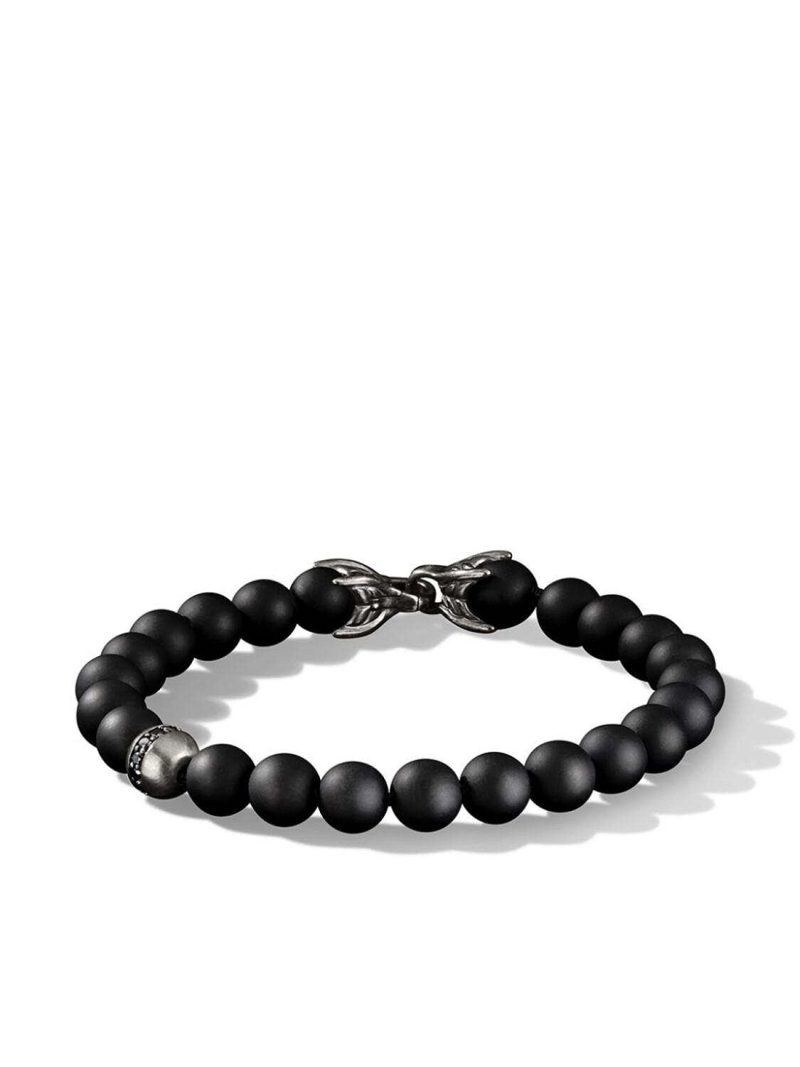 

Серебряный браслет Spiritual Beads с ониксом и бриллиантами David Yurman