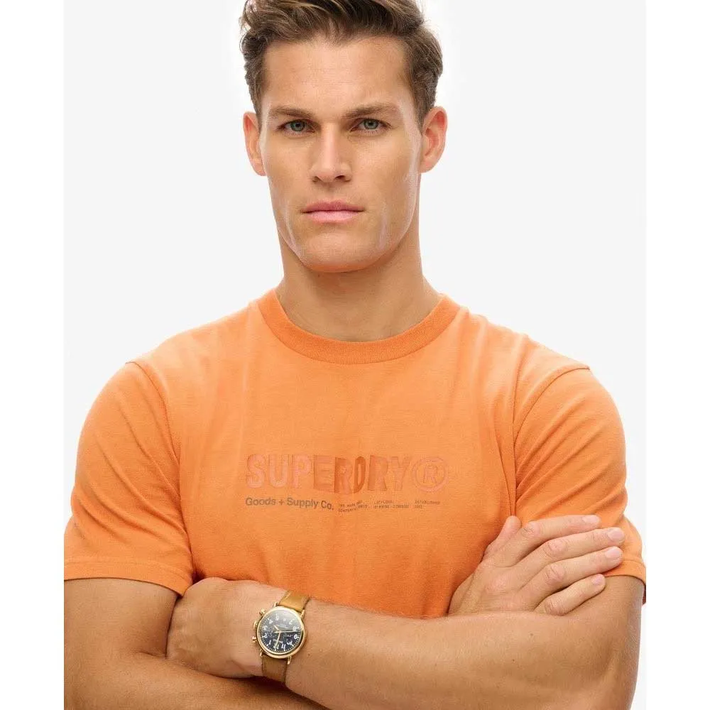 Футболка с коротким рукавом Superdry Utility Sport Graphic, оранжевый — фото 4