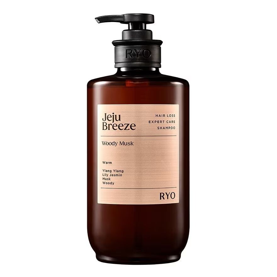 

Ryo Шампунь против выпадения волос Expert Care Jeju Breeze Woody Musk 585 мл, Brown