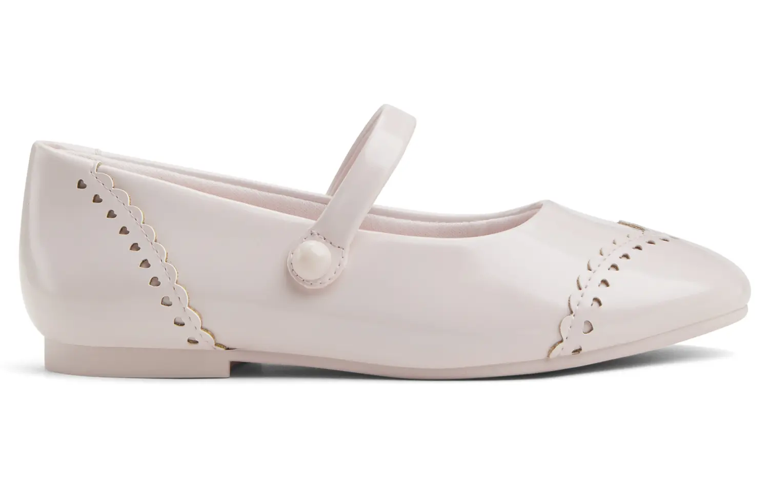 Нескользящие низкие кожаные туфли 0,8 см для детей CHARLES&KEITH, розовый — фото 2