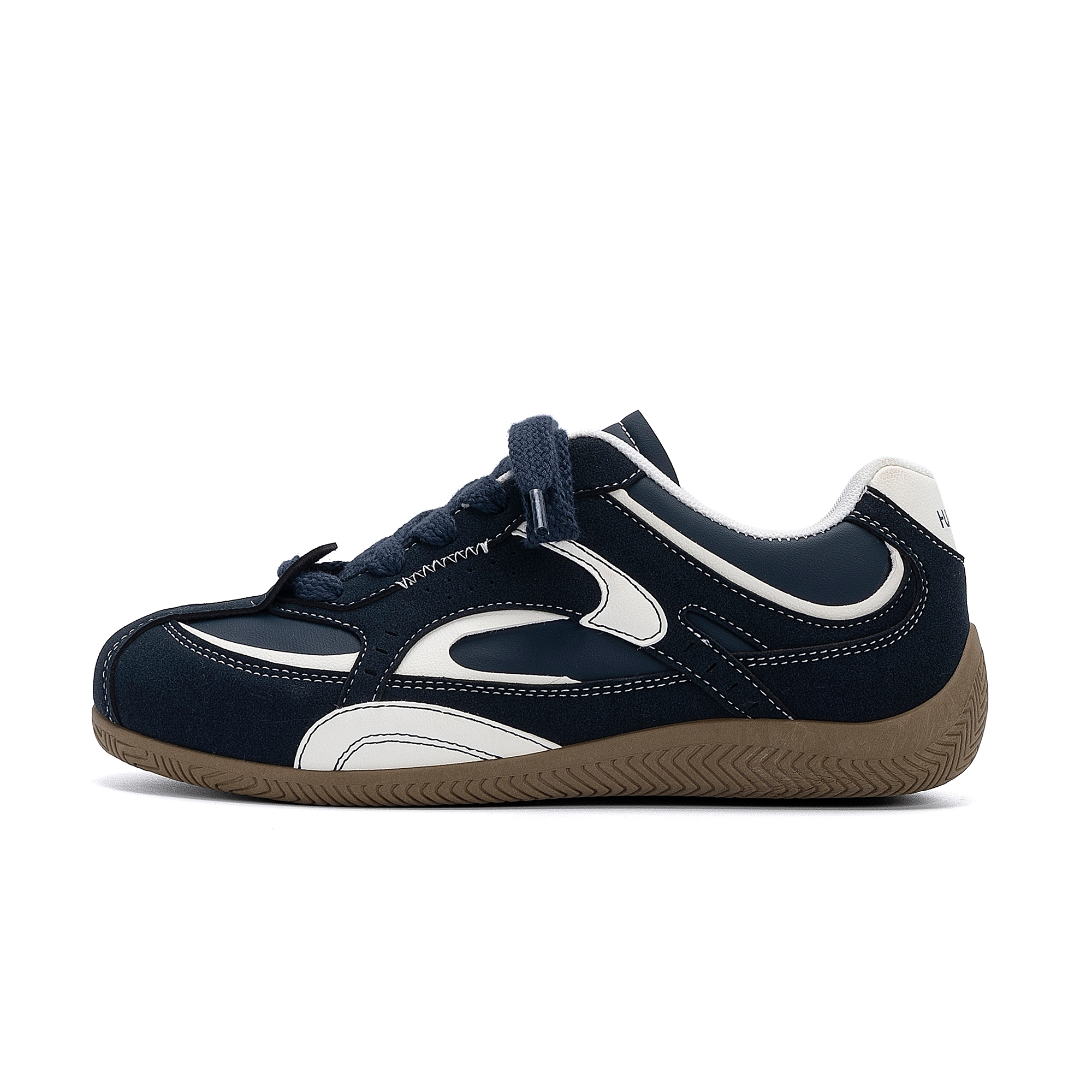 

HUANQIU Кроссовки Racing Shoes Lightweight Coverage Low top German Army Trainers для мужчин, синие