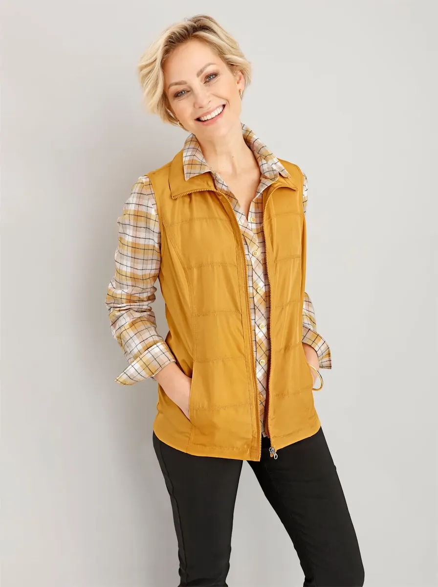 

Короткий жилет Classic Basics, цвет Ocker